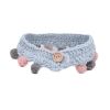 Blue Pet Handmade Knitted Collar Dog Ball Cute Necklace Scarf Christmas New Year Crochet Collar Bib