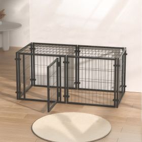 47.2" Dog Crate for Dogs, Puppy Dog Playpen for Yard Indoor Outdoor Use, Pet Dog Cage Kennel (47.2"L x 23.6"W x 23.6"H)