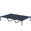 PawHut 48" x 36" Elevated Breathable Dog Bed w/ Carry Bag Dark Blue