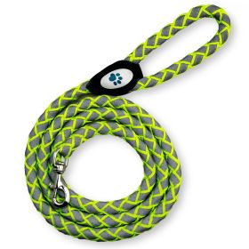 Reflective Dog Leash 6 Ft Long Heavy Duty and Durable for Large and Medium Dogs Braided Leash with Comfortable Handle