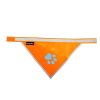 Orange Dog Bandana S Size Hi Visibility Reflective Blaze Safety Accessories for Walking Camping and Off Leash Exploratio