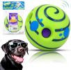 Giggle Dog Ball; 5.5" in Diameter; Green Interactive Dog Toy Sound 12 oz