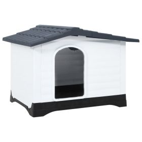 Dog House Gray 35.6" x 26.8" x 26" Polypropylene