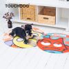 Touchdog Cartoon Up-for-Crabs Monster Rounded Cat and Dog Mat