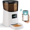 Automatic Pet Feeder with Programmable Meals and Portions. 6L Auto Dry Food Dispenser with App Control; WiFi Enable; 10s Voice Recorder & Dual Power