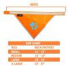 Hi Visibility Reflective Blaze Orange Bandana for Medium Small Pets Safety Accessories for Walking Camping and Off Leash Exp