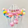 Pink Blue Yellow Dog Collar Handmade Knitted Necklace Collar Pet Crochet Scarf Bib