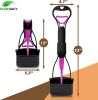 Portable Dog Pooper Scooper 23"; Pink Mini Portable Pooper Scooper for Dogs; Plastic Durable Pooper Scooper Foldable and Compact