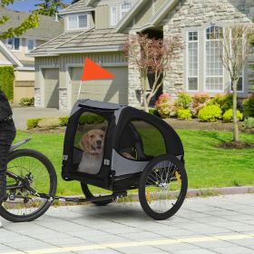 Dog Bike Trailer (Option: Black-860x230x640 mm)