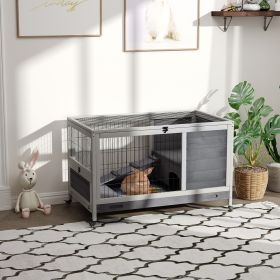 Indoor Rabbit Enclosure (Option: Grey-955x575x180 mm)