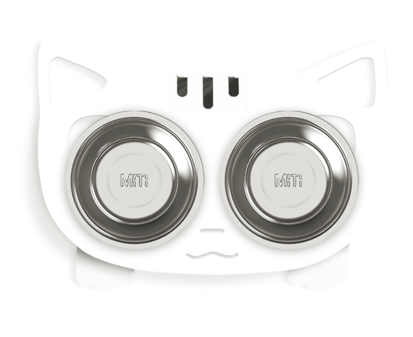 Anti-falling Dog Cat Feeding Water Bowl (Option: White-Style2)