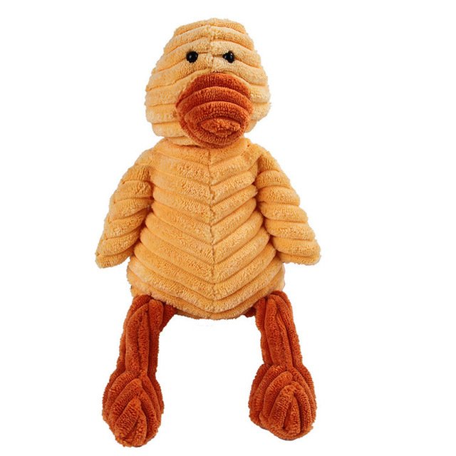 Vocal Animal Plush for Pet Dog Molar Teeth Cleaning Training (Option: Duck)