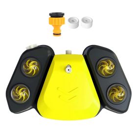 Blue-Yellow Color Options -- 1Pc Dog Water Fountain Multifunctional Automatic Pet Water Dispenser Outdoor Step-on Activated Sprinkler For Drinking Sho (Option: Yellow)