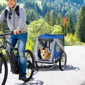Dog Bike Trailer (Option: White-850x210x620 mm)