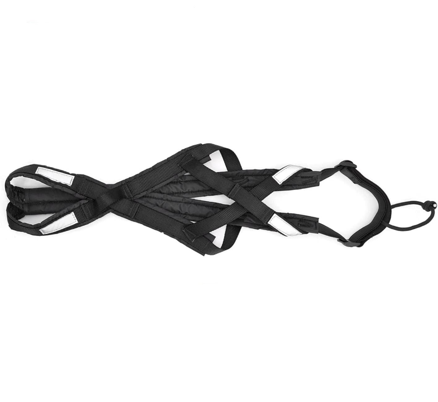 Dog Running Harness (Option: Black-M)