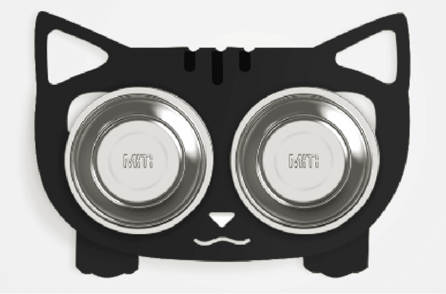 Anti-falling Dog Cat Feeding Water Bowl (Option: Black-Style2)