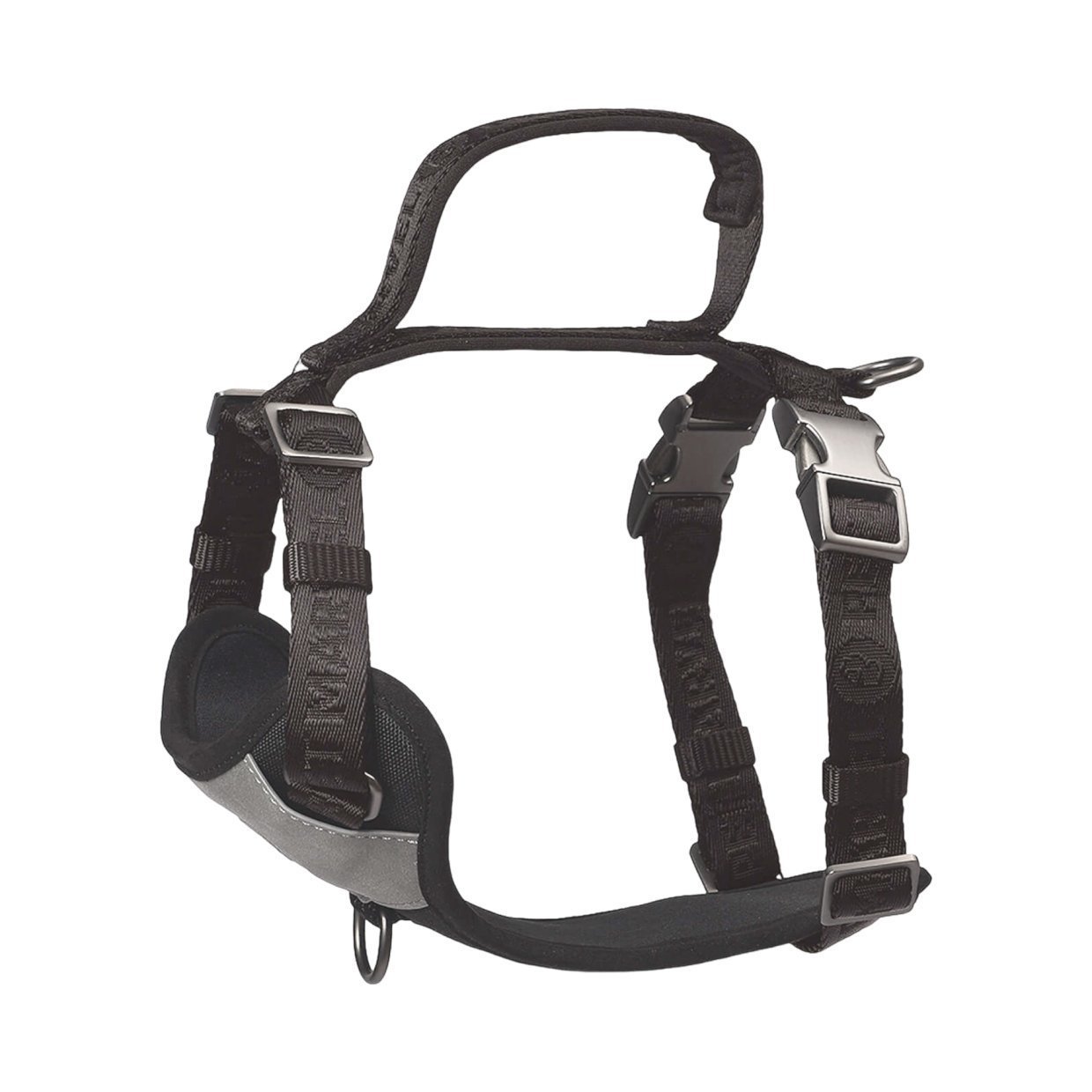 PETMARVEL Adjustable Embroidered Stylish Dog Harness (Option: Grey-Small)