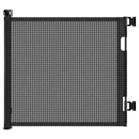 Retractable Baby Gate, Mesh Dog Gate For Doorways, Extends Up To 55  Wide, 33  Tall Child Safety Gate For Doorways, Indoor & Outdoors, Stairs, Hallway (Option: Black)