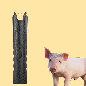Electric Repeller Handheld Pig And Cattle Repeller Livestock Repeller Usb 23 Cm (Option: Black)