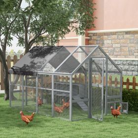 9' x 6' x 6' Large Chicken Coop with Nesting Box (Option: Gray-1240x740x225 mm)