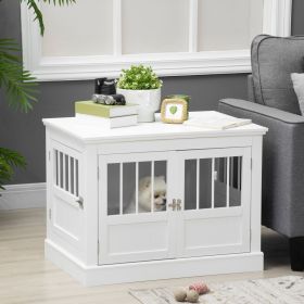 Dog Crate End Table (Option: White-930x620x120 mm)