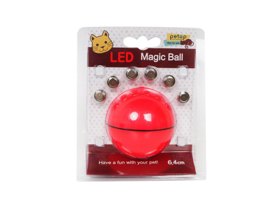 LED Laser Electronic Rolling Pet Funny Cat Toy Ball (Option: gules)