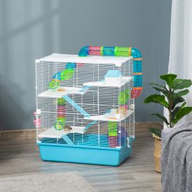 Extra Large 23" Hamster Cage with Tubes and Tunnels (Option: Light Blue-620x170x380 mm)