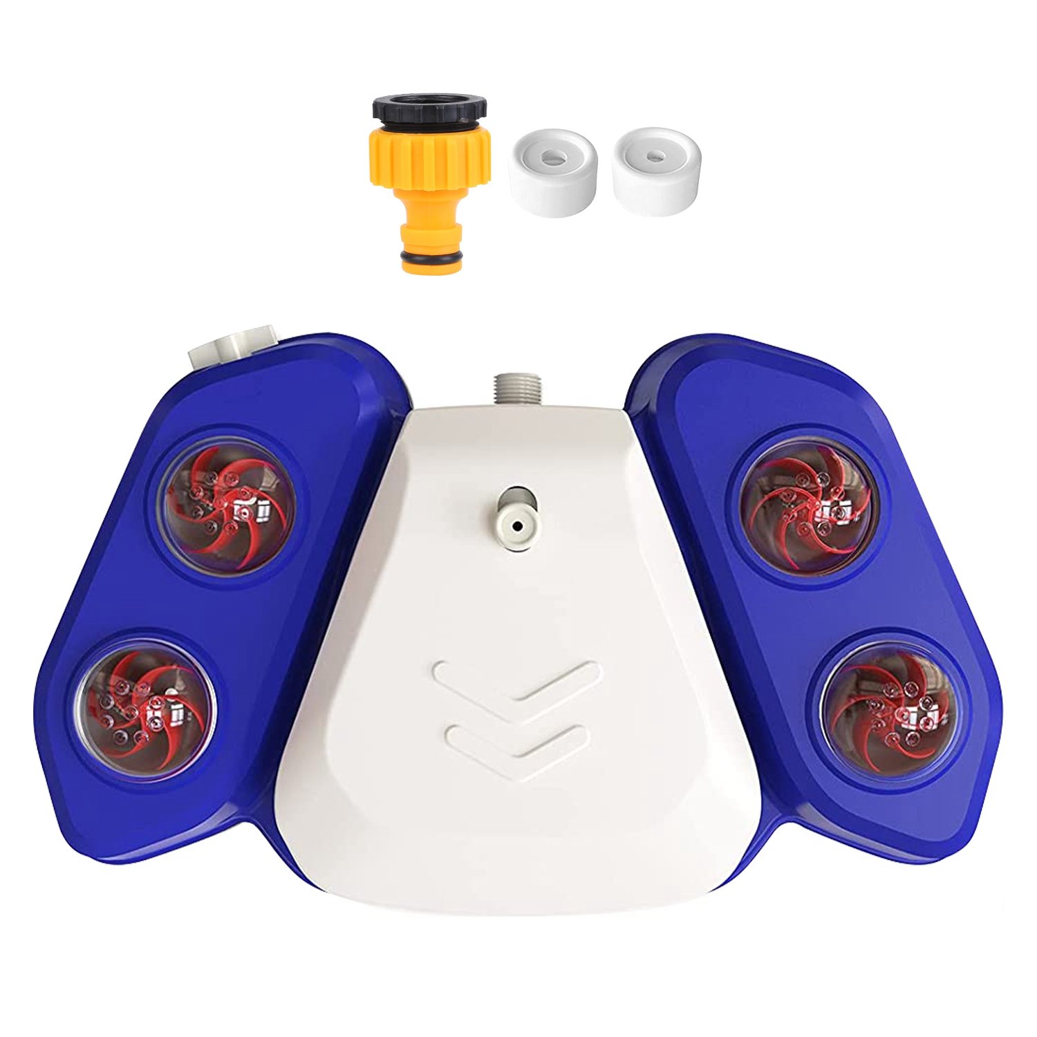 Blue-Yellow Color Options -- 1Pc Dog Water Fountain Multifunctional Automatic Pet Water Dispenser Outdoor Step-on Activated Sprinkler For Drinking Sho (Option: Blue)