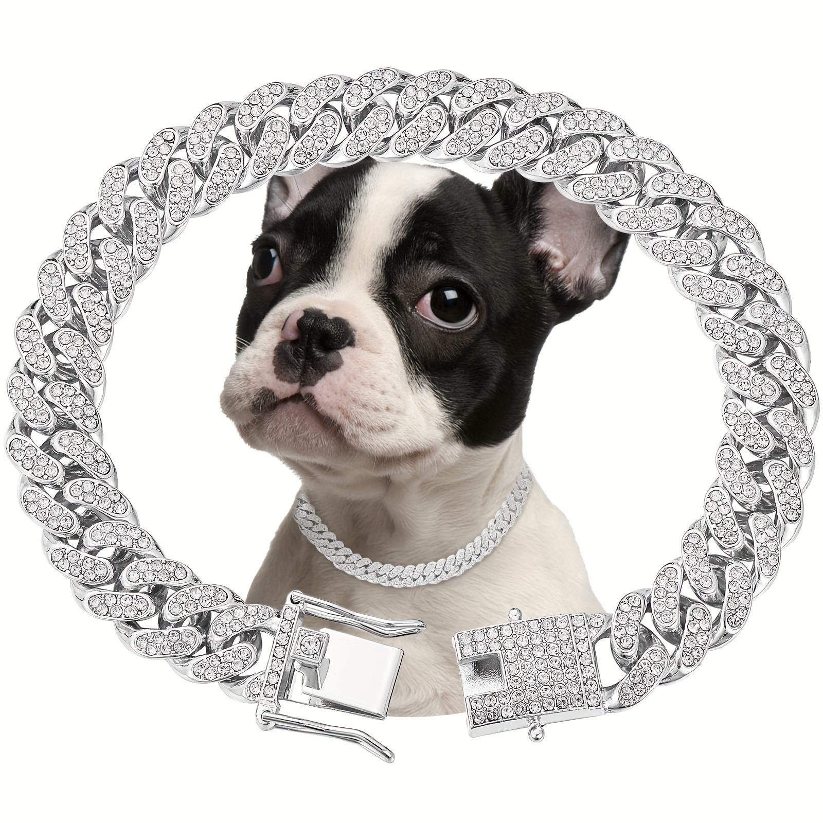 Shiny Diamond Safety Metal Necklace (Option: Silver-S)