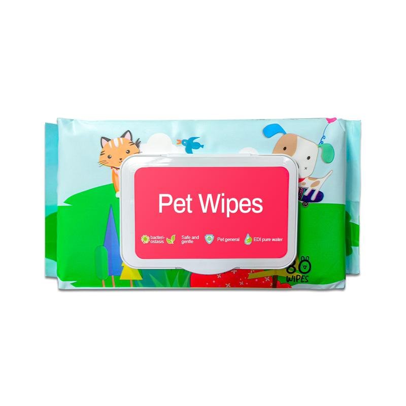 Dog Wet Wipes, Fragrance Free, Plant.based  SKIP THE BATH Gentle Cleansing AndDeodorizing,Hypoallergenic, Wipes For PawsEars, Fur, Eye Ducts A (Option: 1PCS)