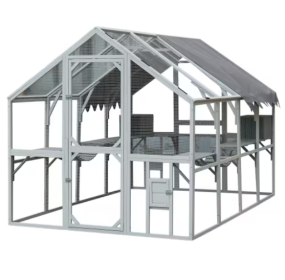 Outdoor Cat House Cat Enclosure (Option: Grey)
