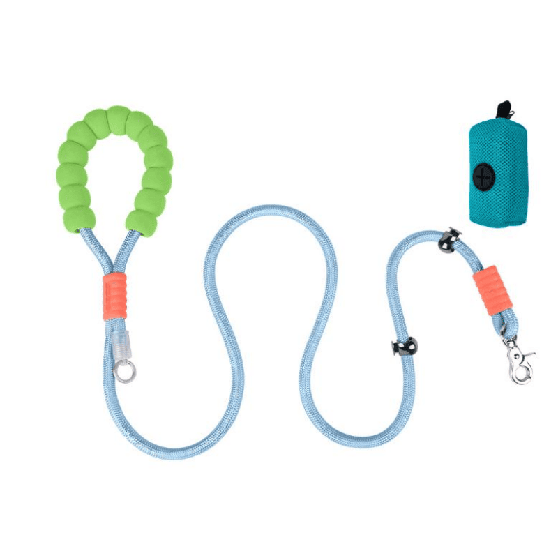 Explosion-proof Dog Leash For Small And Medium-sized Dogs, Suitable For Corgi, Border Collie, Shiba Inu, Dog Walking Collar And Leash (Option: Blue)