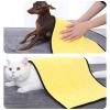 New coral velvet speed pet dry towel dog bath towel soft absorbent pet bath towel