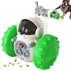 PawPartner Dog Tumbler Interactive Toys Slow Feeder Training Food Dispenser (Ships From: China, Color: green)