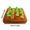 12 Plush Carrots Enrichment Dog Puzzle Toys