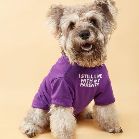 Pet Clothes For Small & Medium Dogs; Letter Pattern Dog T-Shirts; Breathable Pet Tee (size: XL)
