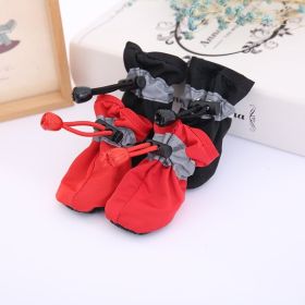 4pcs Dog Shoes; Large Pet Waterproof Chihuahua Anti-slip Boots Puppy Socks Botas S/M/L/XL (Color: Beige, size: XXL)