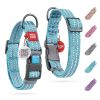 Reflective Cotton Dog Collar Eco Friendly Alt to Nylon Collar for Small Medium and Large Dogs