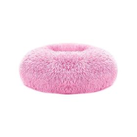 Soft Warm Dog Cozy Nest for S/M Dogs (Color: Pink, size: O/S)
