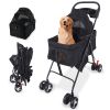 3 in 1 Dog Stroller, 4 Wheel Pet Stroller for Dogs Up to 50 lbs