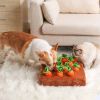 12 Plush Carrots Enrichment Dog Puzzle Toys