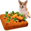 12 Plush Carrots Enrichment Dog Puzzle Toys