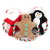 Christmas pet plush toys dog voice toys grinding teeth resistant toys cartoon cotton rope toy