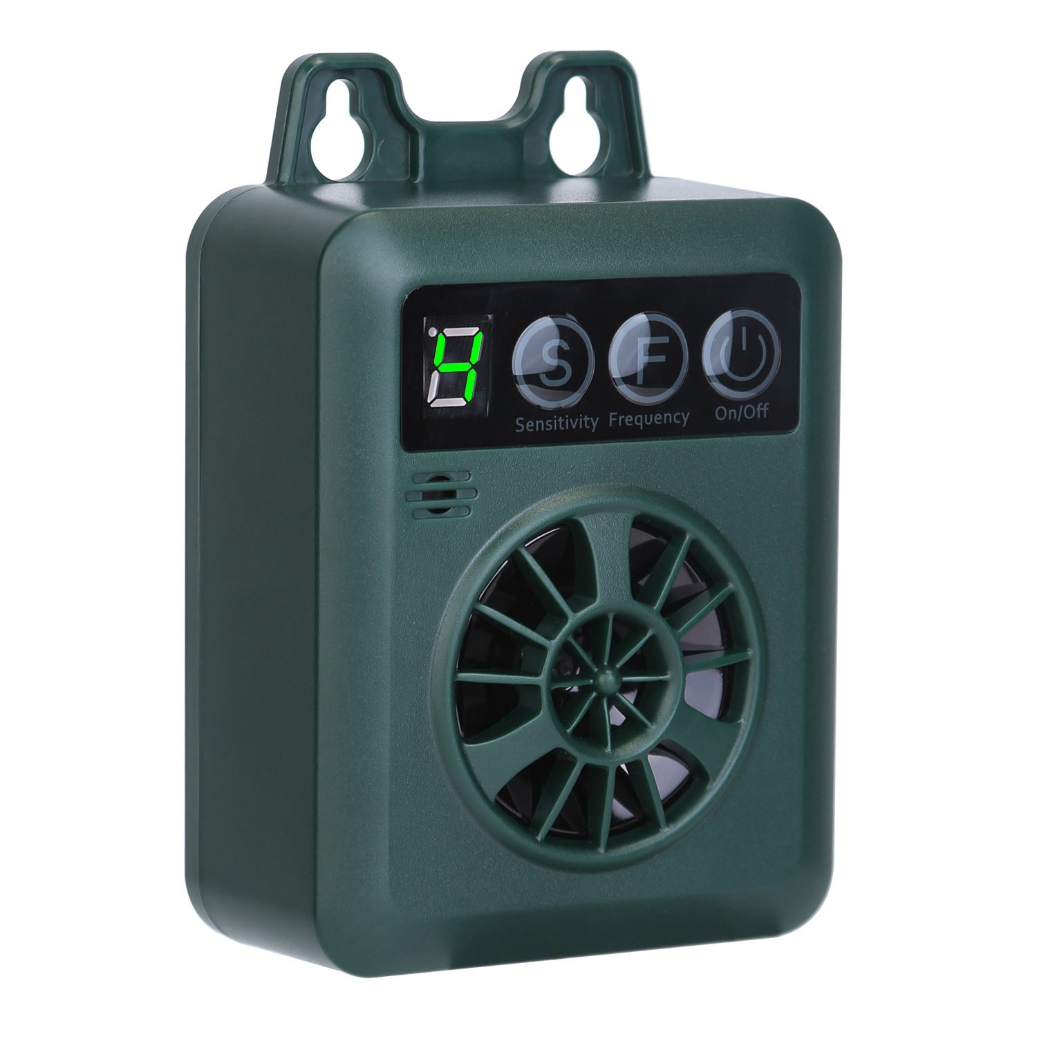 1Pc Anti-barking Device 49.2Feet Sensing Ultrasonic Bark Deterrent With 4 Frequency Levels 4 Sensitivity Levels Indoor Outdoor Dog Bark Control (Option: Green)