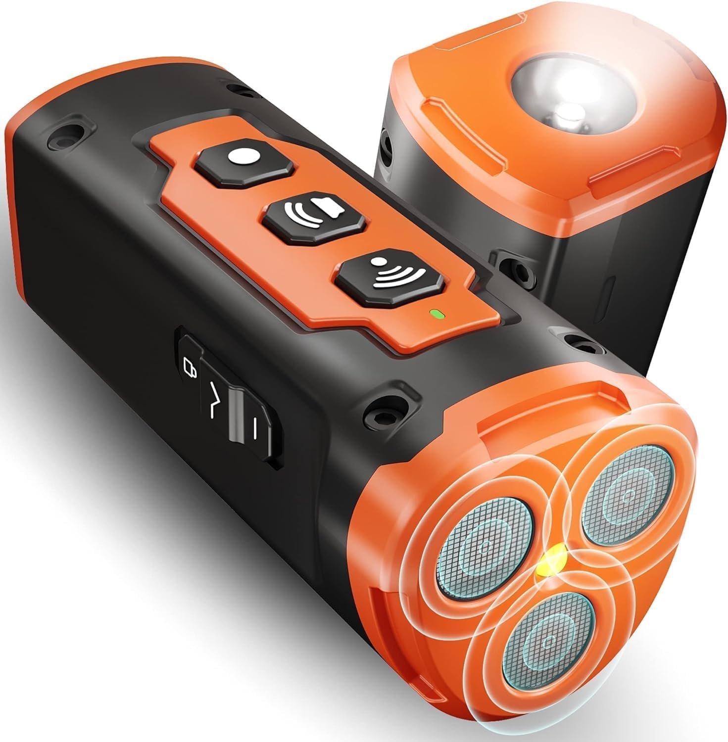 Dog Bark Deterrent Device Stops Bad Behavior, Professional Dog Training Tool, Anti Bark Device For Dogs,   Emitters 50ft Range For Dog Training,  To B (Option: Orange)