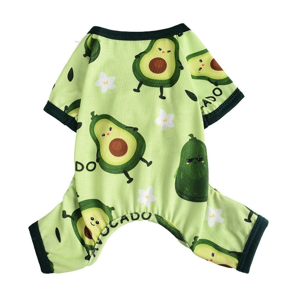Cross-border Hot Sale Pet Clothes Four Seasons Four-legged Pet Clothing Pajamas Jumpsuit Dog Clothing Global One Piece Dropshipping (Option: Grass Green-XXL)